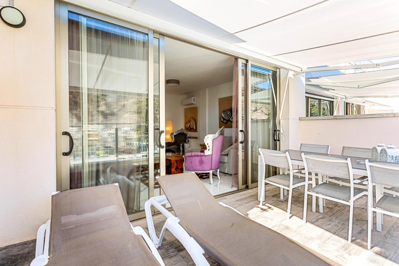 Ribera Del Puerto - Luxe Apartement With Great Terrace And Sea View Puerto De Mogan Εξωτερικό φωτογραφία