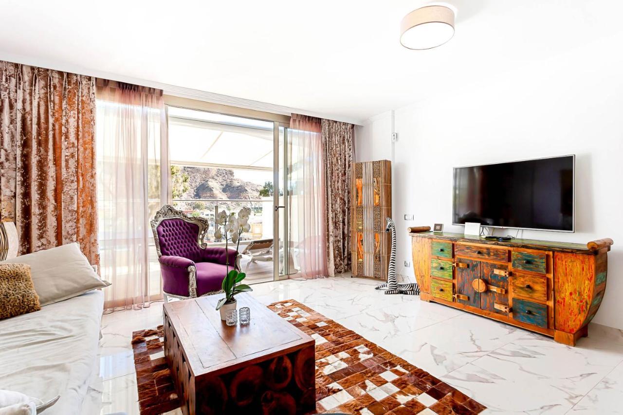 Ribera Del Puerto - Luxe Apartement With Great Terrace And Sea View Puerto De Mogan Εξωτερικό φωτογραφία