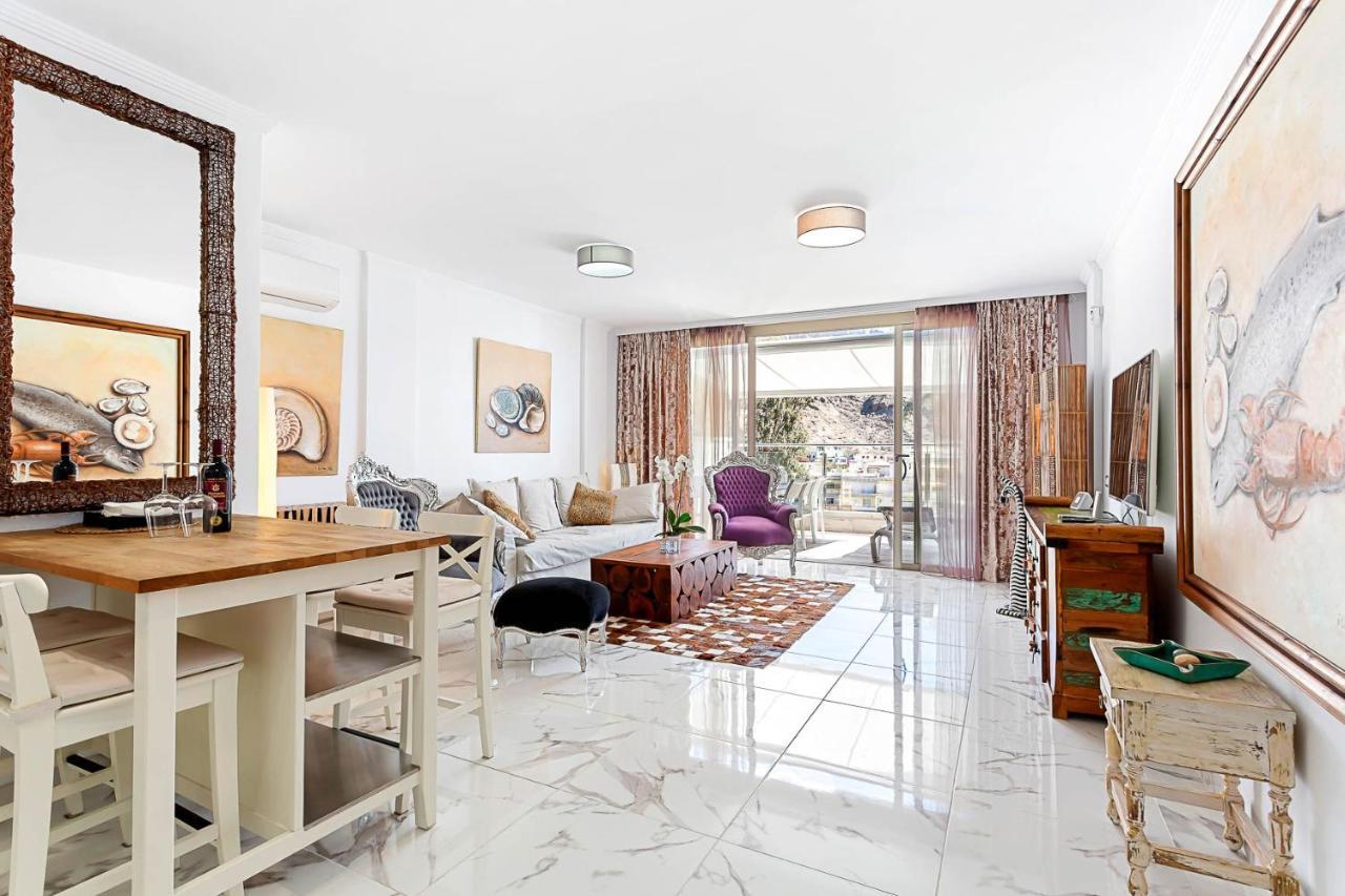 Ribera Del Puerto - Luxe Apartement With Great Terrace And Sea View Puerto De Mogan Εξωτερικό φωτογραφία